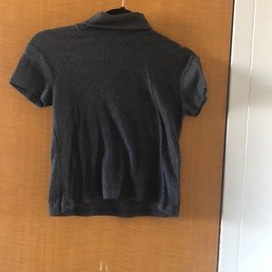 Short sleeve turtle neck shirt